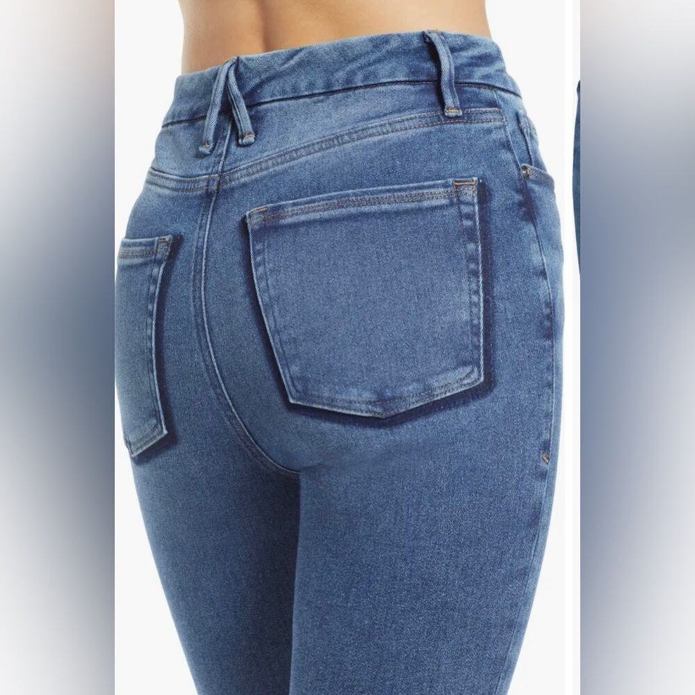 Good American Distressed Blue Skinny Jeans - Picture 5 of 11